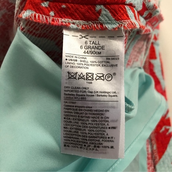 Banana Republic Red Candy Floral Skater Mini Skirt - Picture 9 of 11